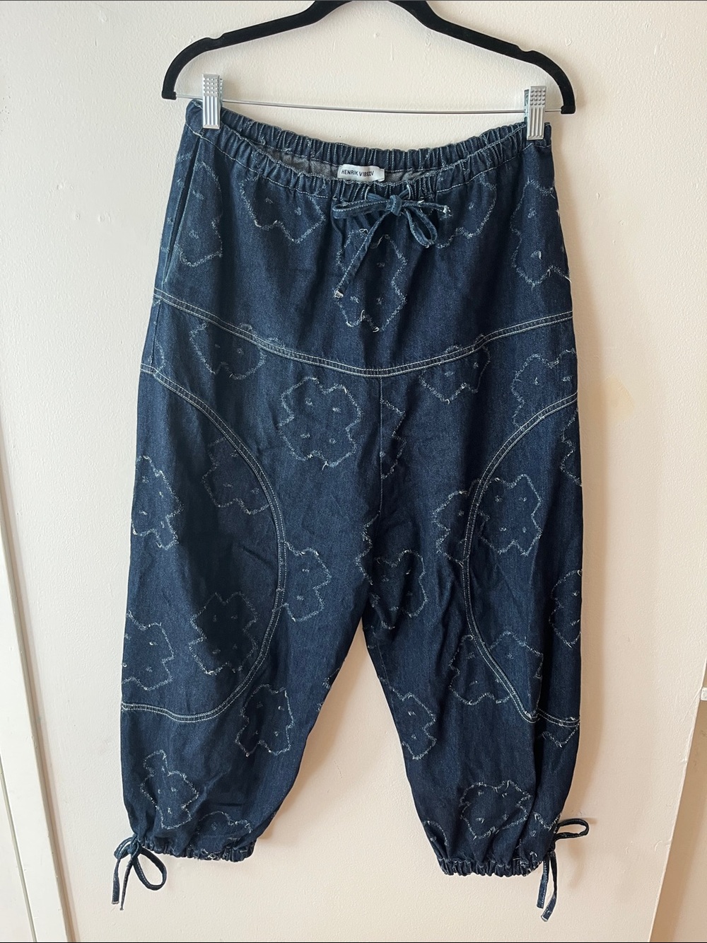 Henrik Vibskov  Indigo Stitch Drawstring Denim Pants